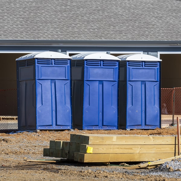 are there any restrictions on what items can be disposed of in the porta potties in Century